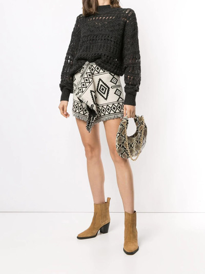 Isabel Marant Étoile Jiloa graphic-pattern mini skirt outlook