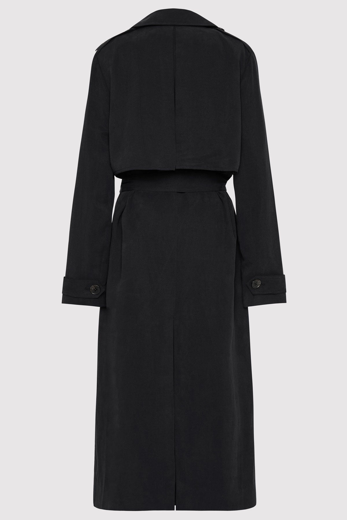 Soft Tailored Trench - Black - 8