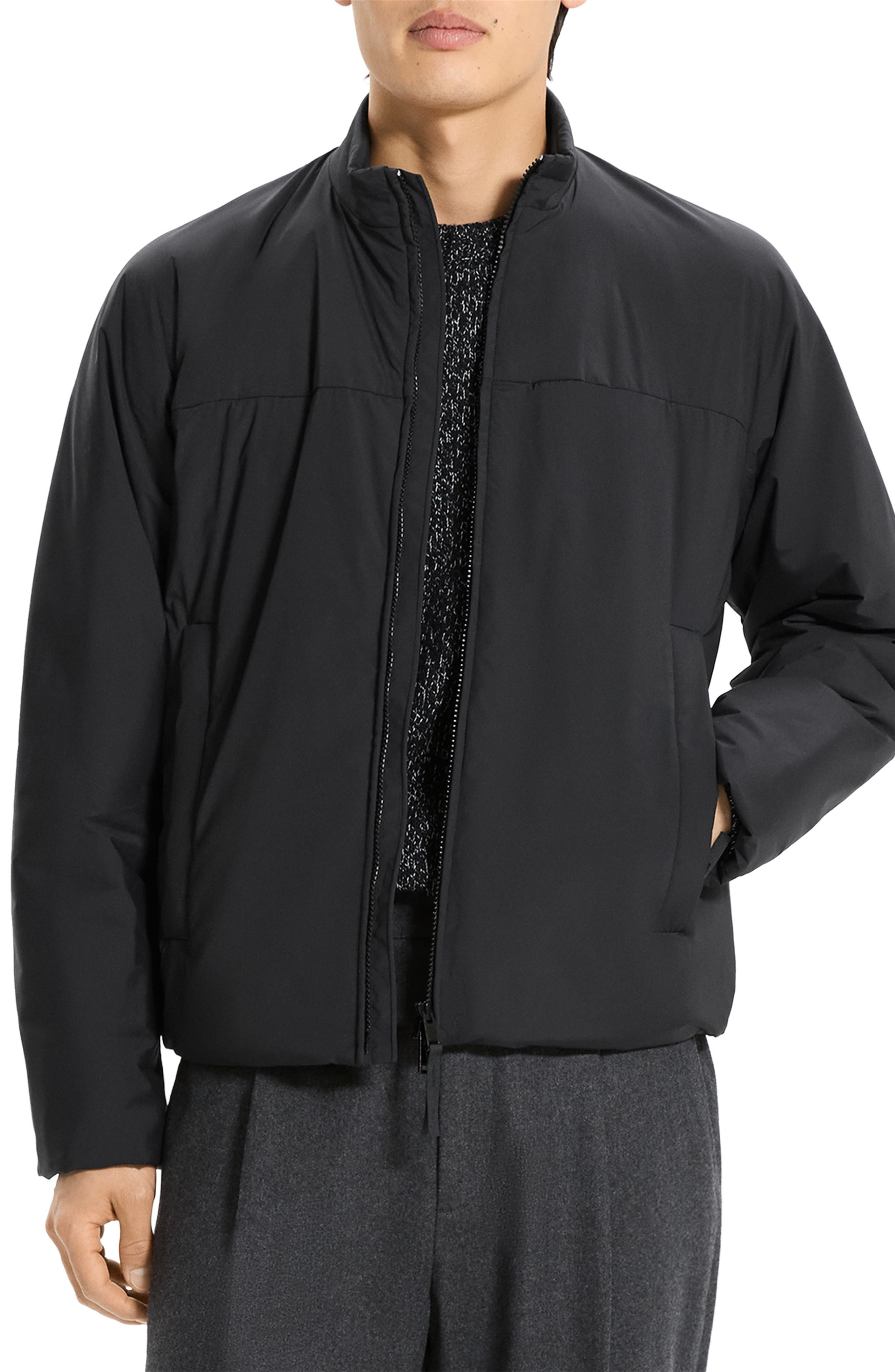 Theory Lightweight Zip-Up Jacket in Black at Nordstrom - 1
