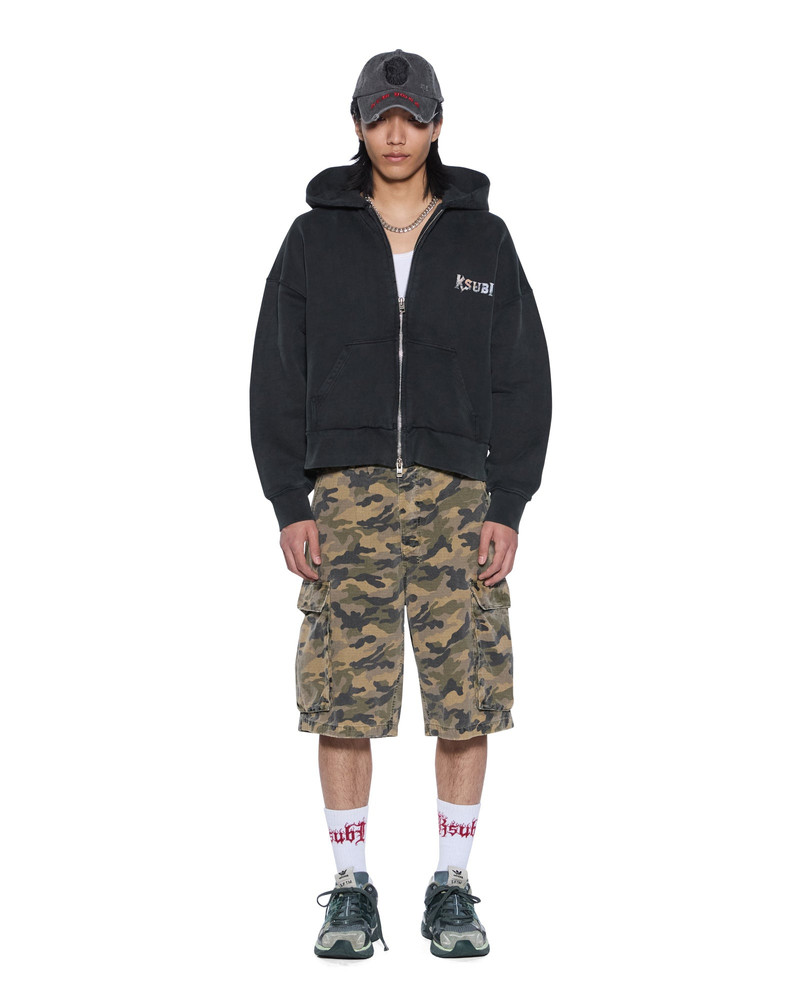 DEATH SNAKE HALEN ZIP HOODIE ASH 3
