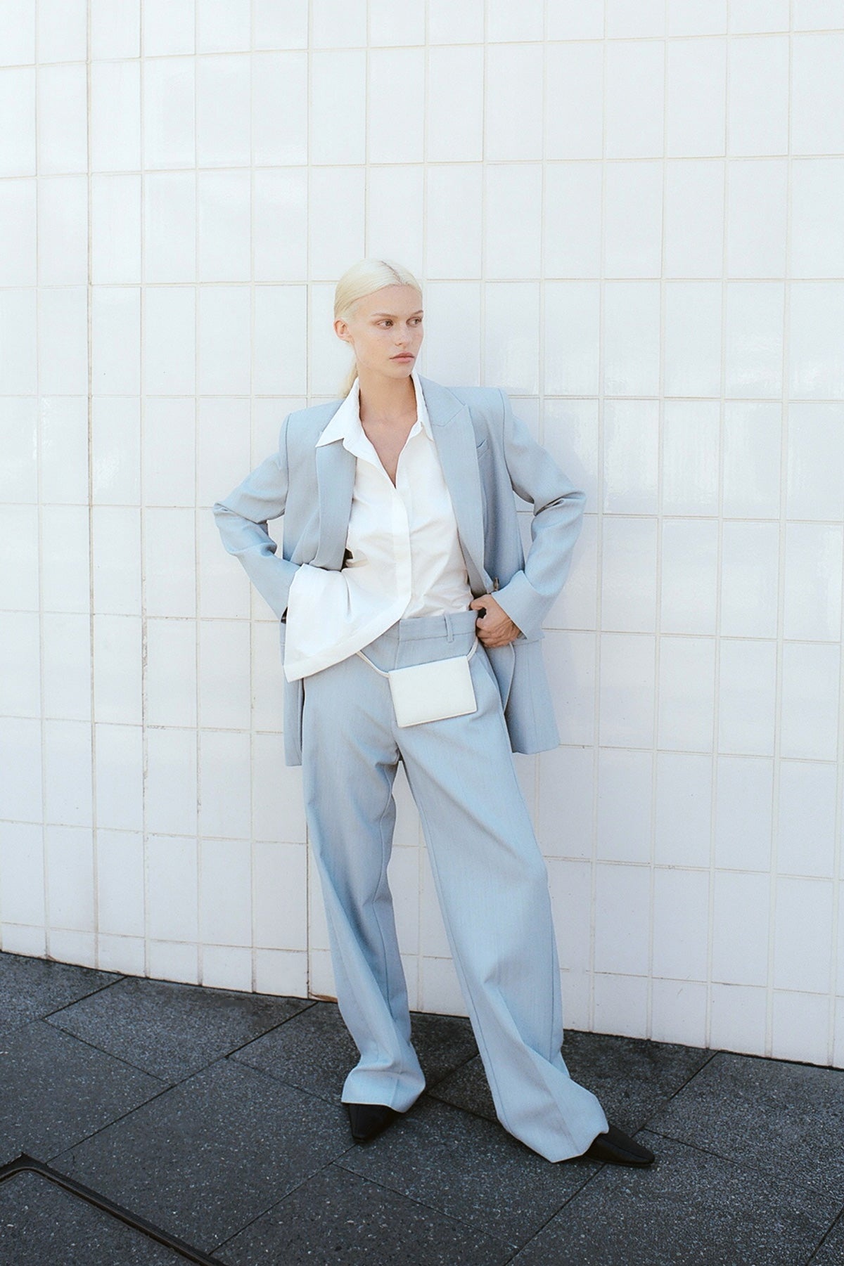 Carter Trousers - Stone Blue - 8