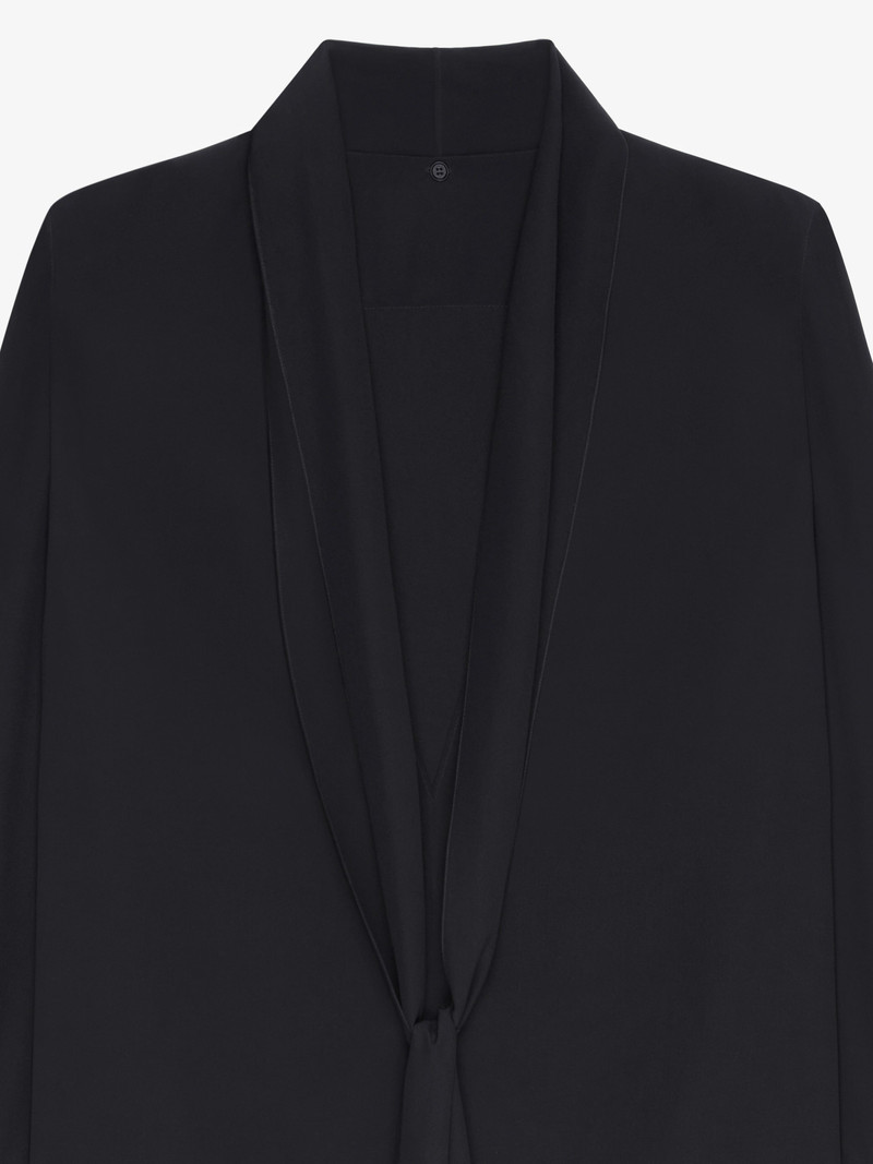 BLOUSE IN SILK WITH LONG REMOVABLE LAVALLIERE 5