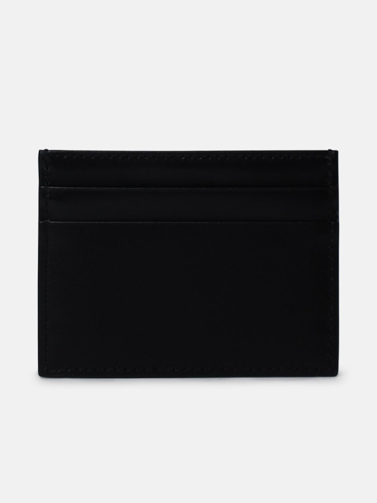 Black leather card holder - 3