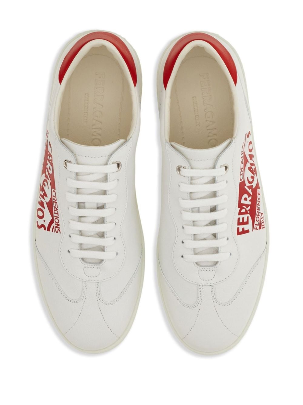 Venna-logo leather sneakers - 4