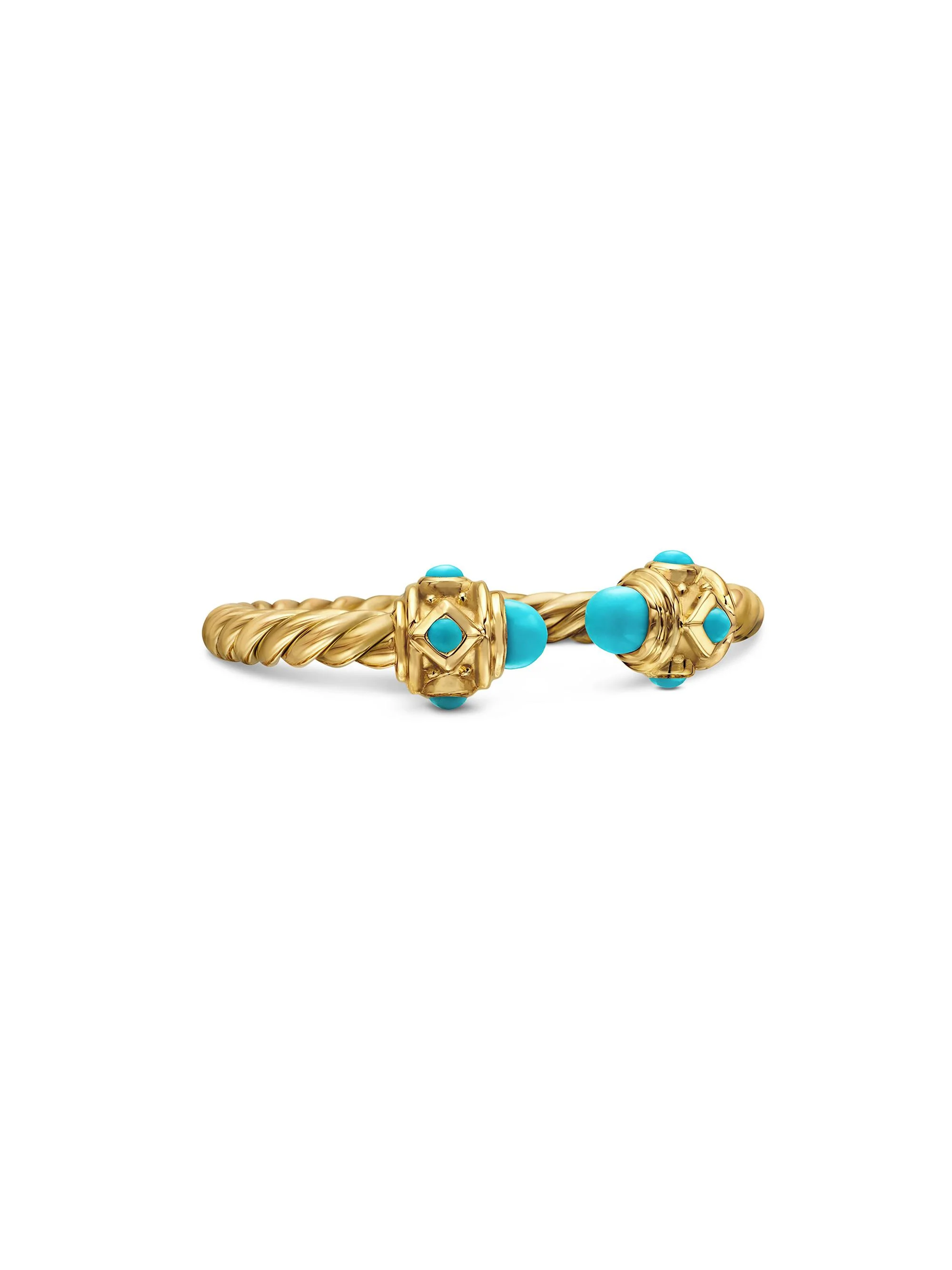 Women's Renaissance Ring in 18K Yellow Gold - Turquoise - 1
