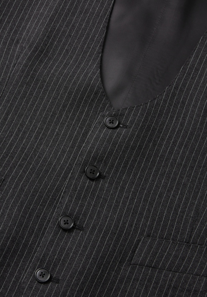 VEST 77 ANTHRACITE PINTSTRIPE - 4