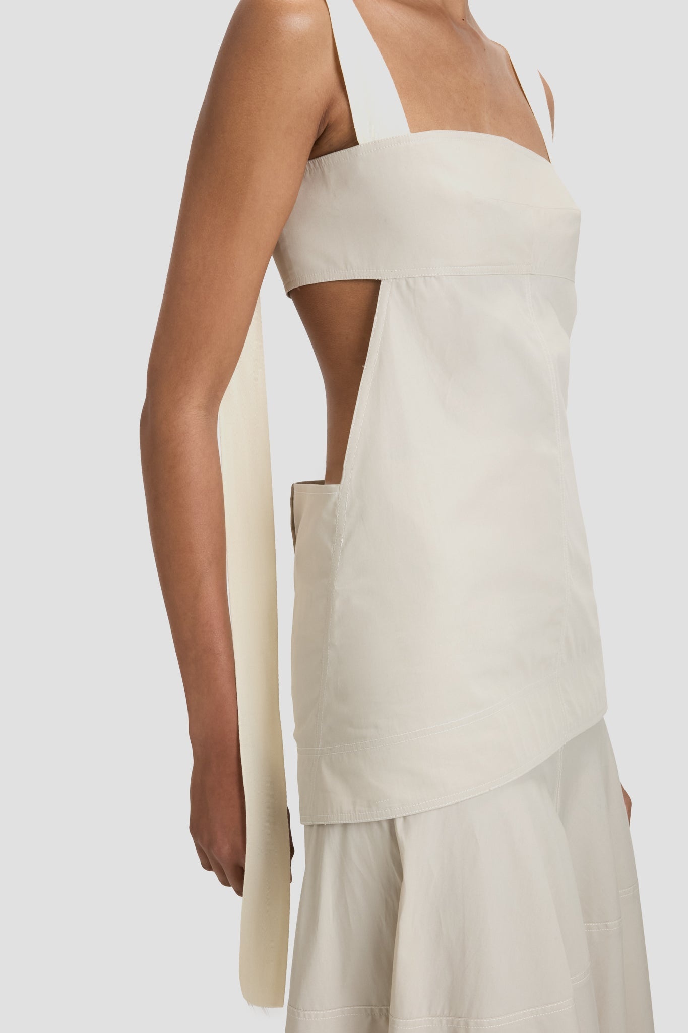 Cut-Out Cami Top In Pumice - 4