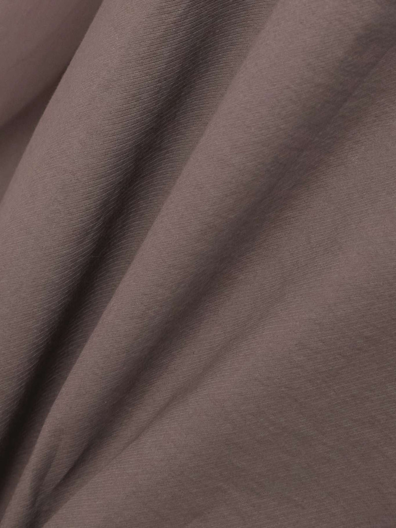 Organza-trimmed cotton-blend midi wrap skirt Brown 4