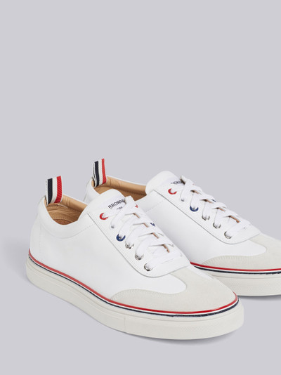 Thom Browne White Rubber Calfskin Trainer outlook