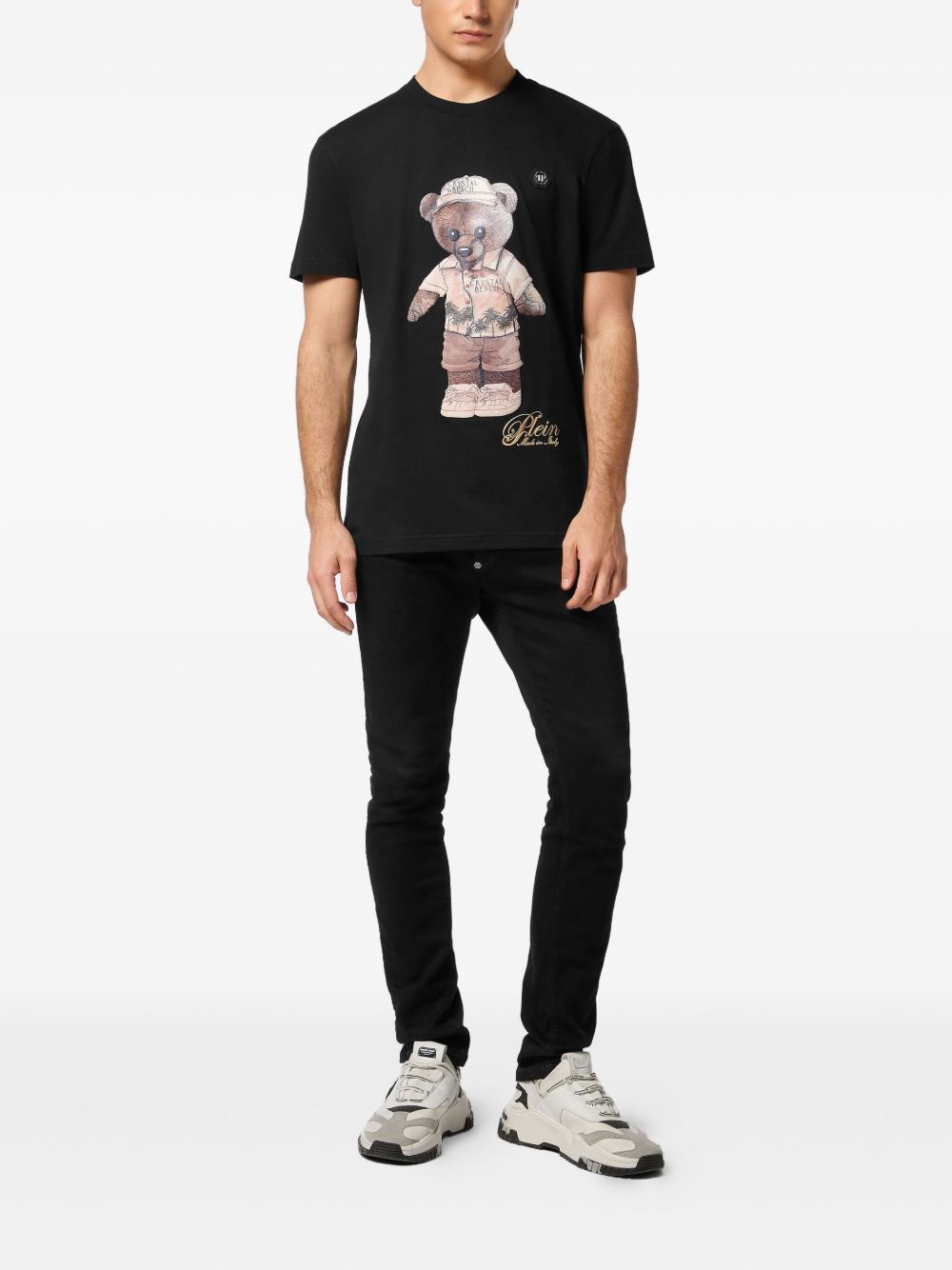 teddy bear-print T-shirt - 2
