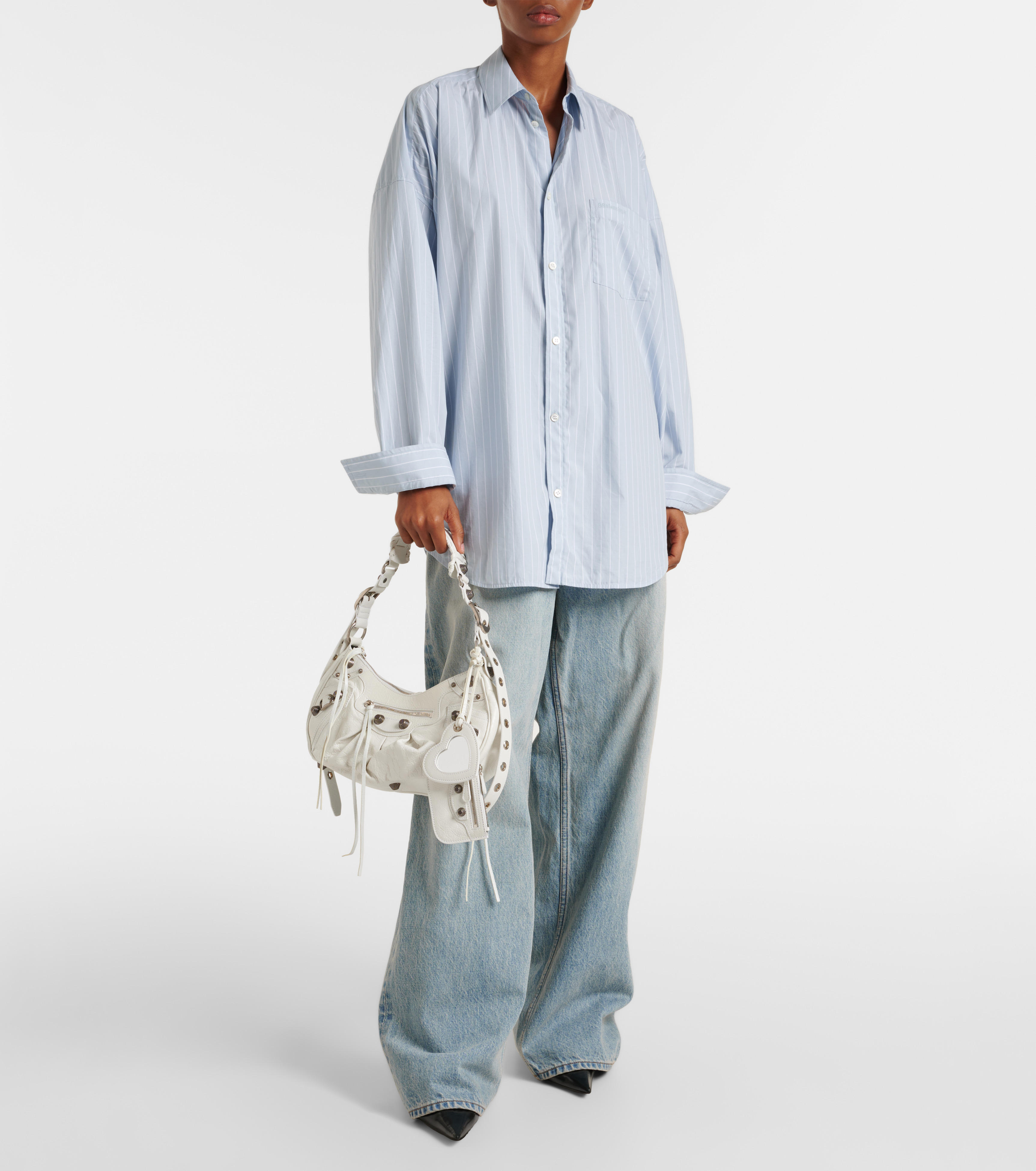Le Cagole Small leather shoulder bag - 5