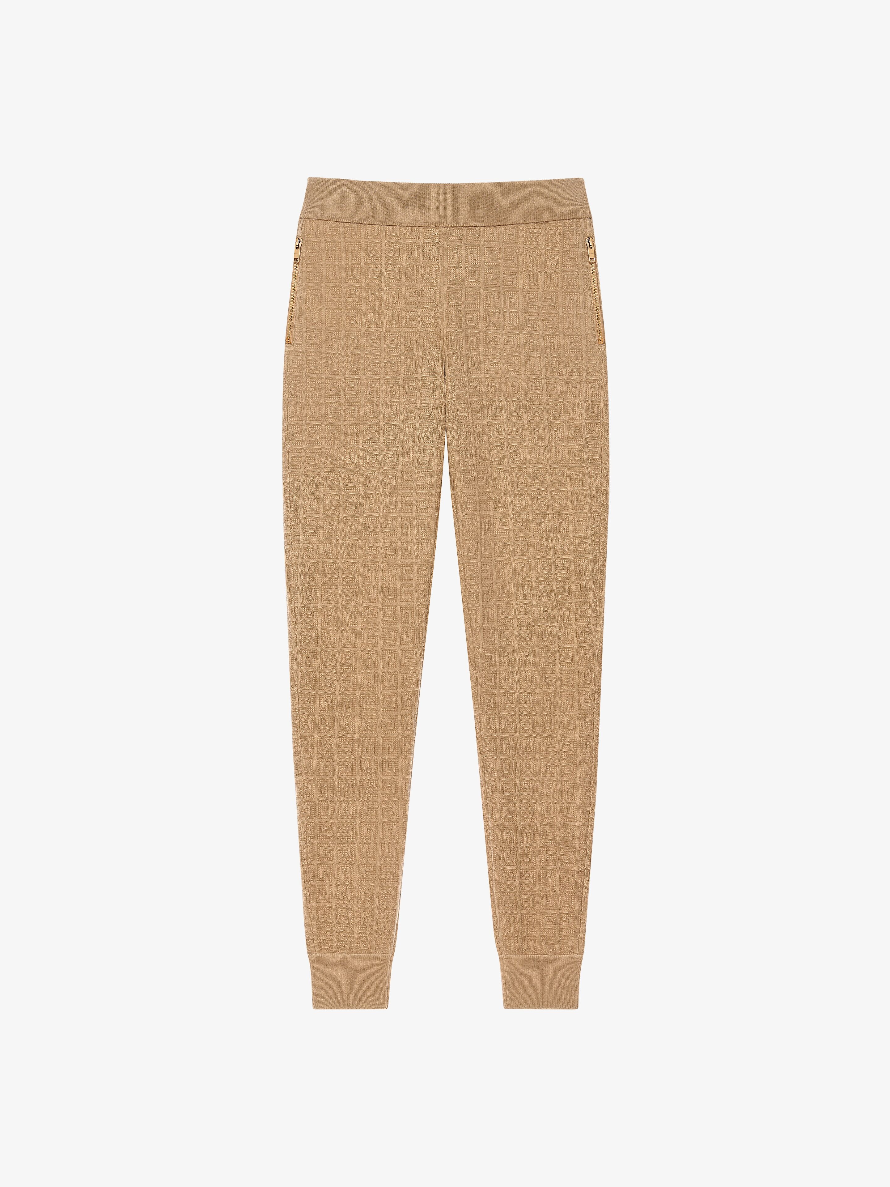 SLIM FIT JOGGER PANTS IN 4G CASHMERE - 1