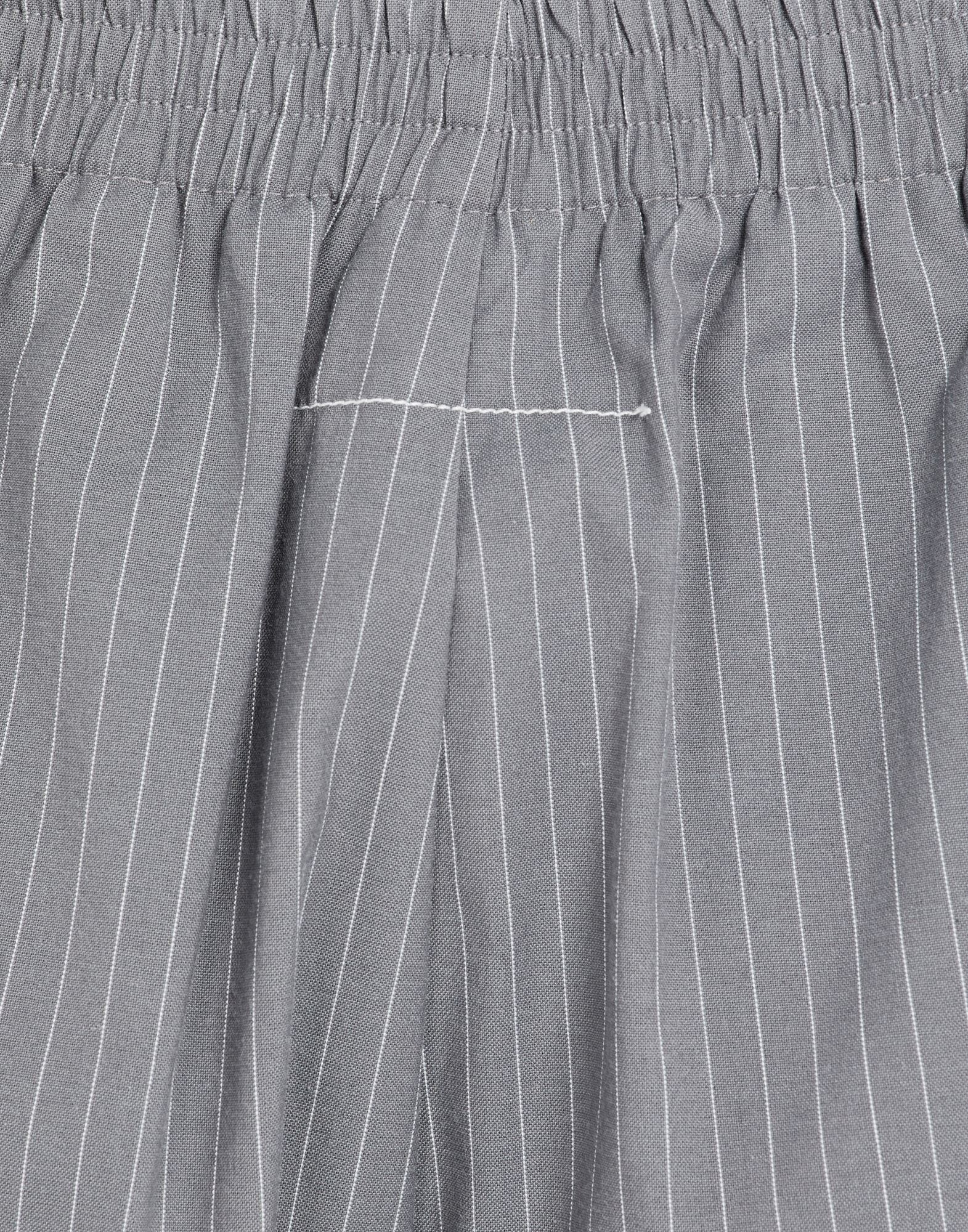 Pinstripe canvas cropped trousers - 6