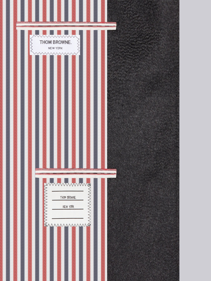 Dark Grey Zibeline Finish Coat Weight Cashmere Single Vent Overcoat 6