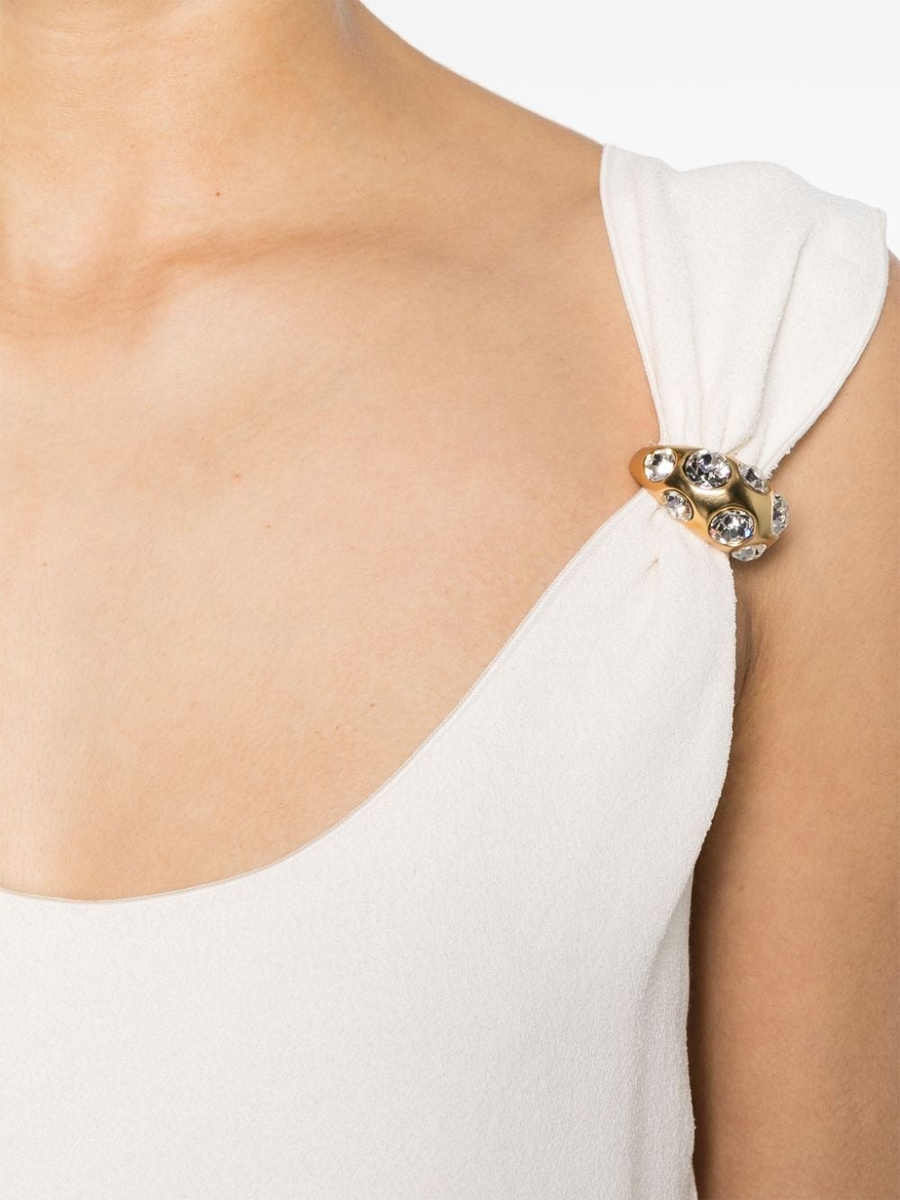 ring-detail crepe tank top - 5