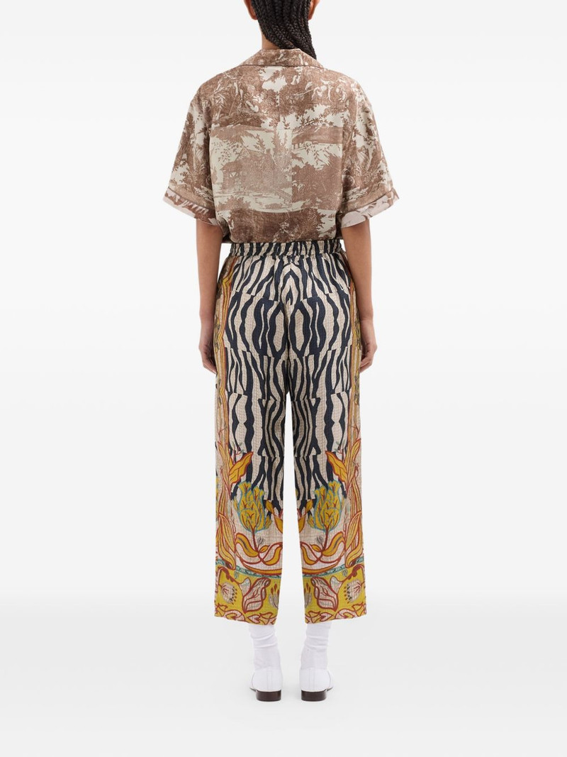 Aloe zebra-print trousers 4