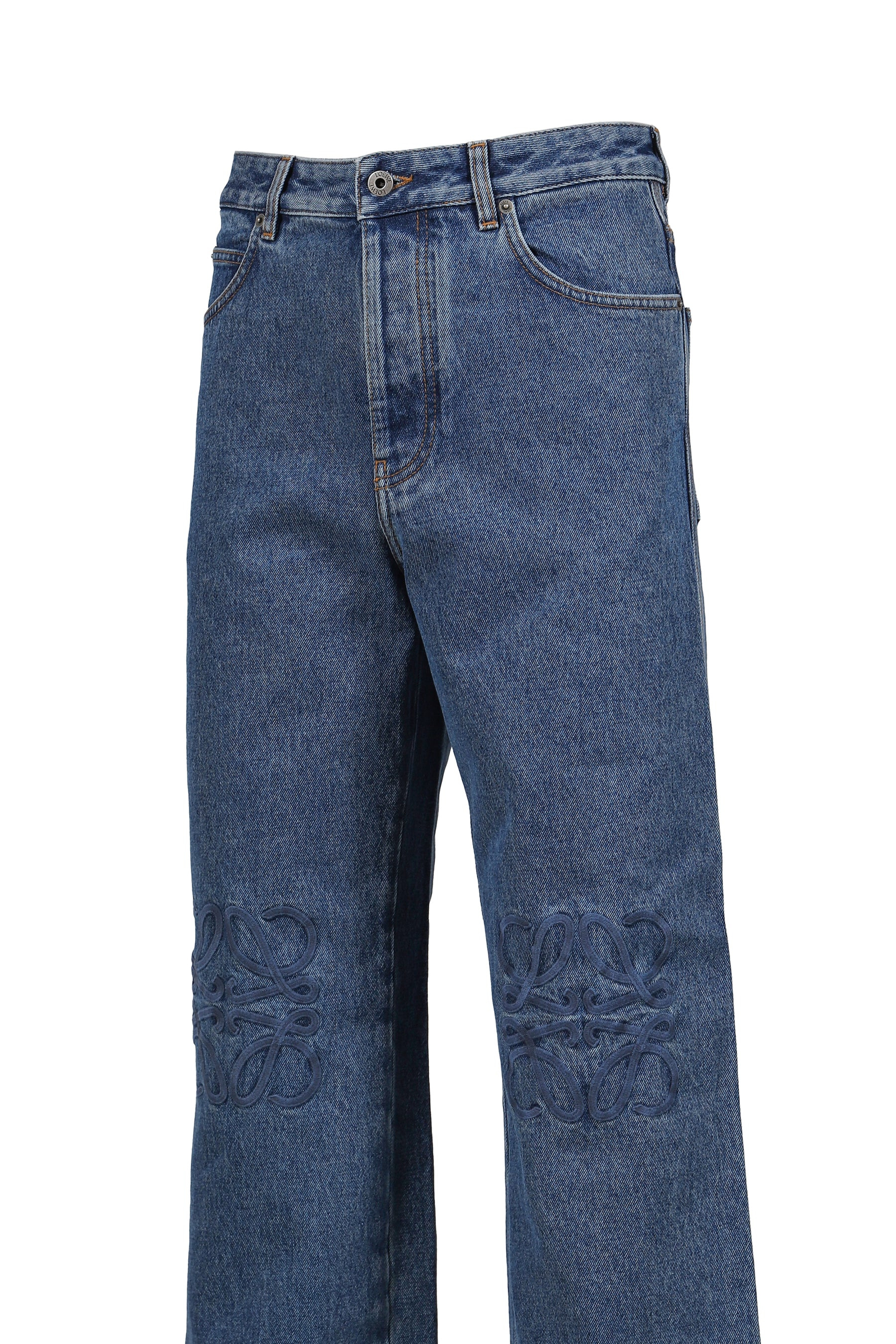 ANAGRAM BAGGY JEANS AF / MID BLUE DENIM - 4