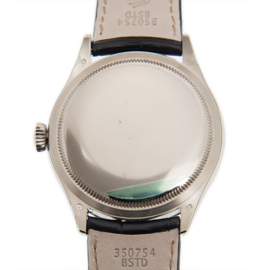 Rolex Cellini Time Automatic Diamond Black Dial Ladies Watch 50709BKDBKL - 4