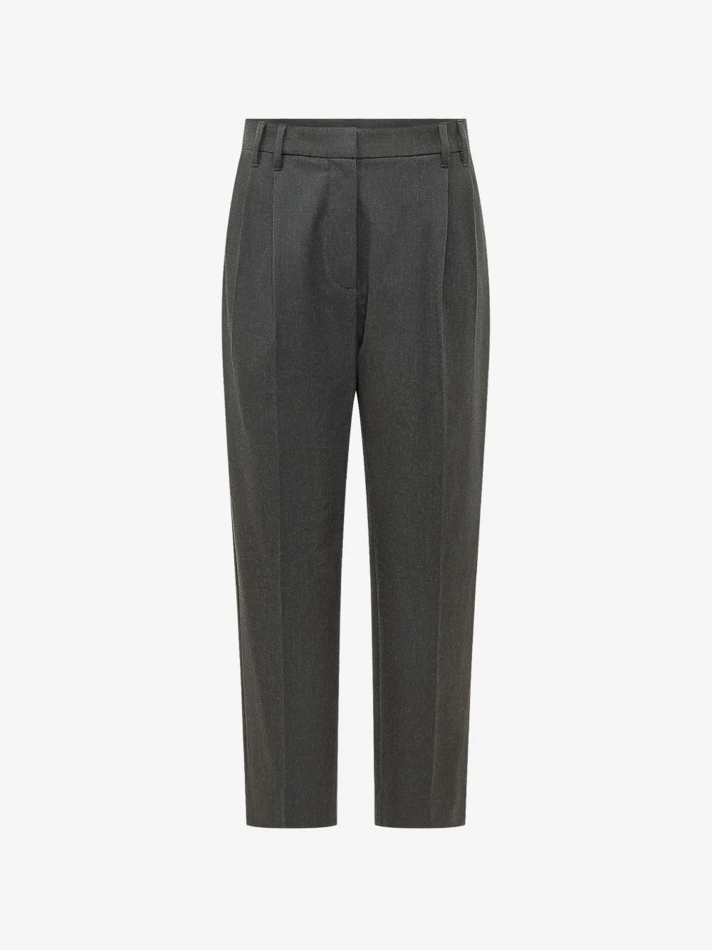 pleated tapered trousers - 1