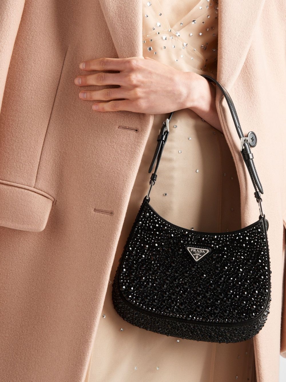 Cleo crystal-embellished shoulder bag - 3