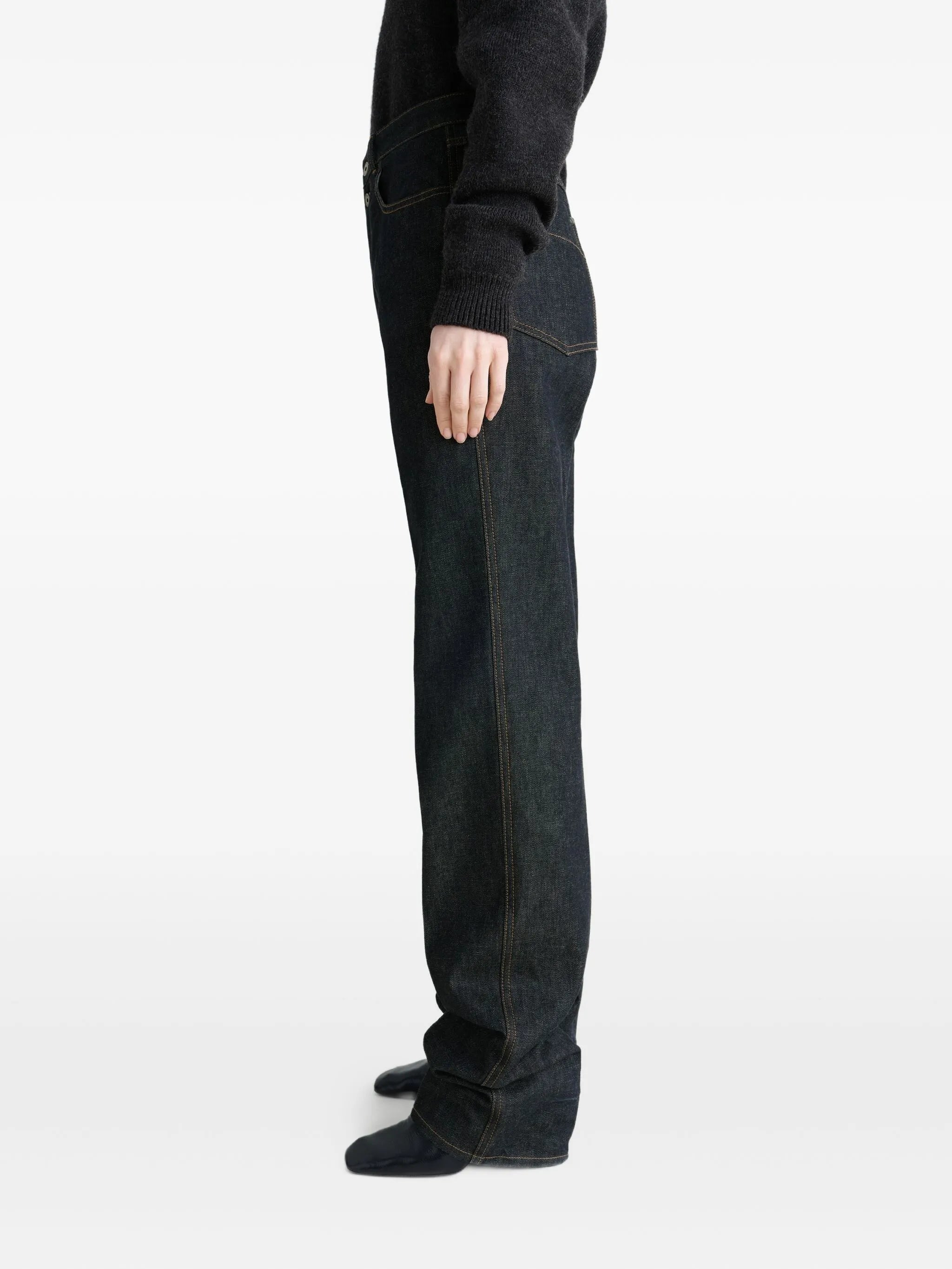 high-waisted pleated trousers - 3