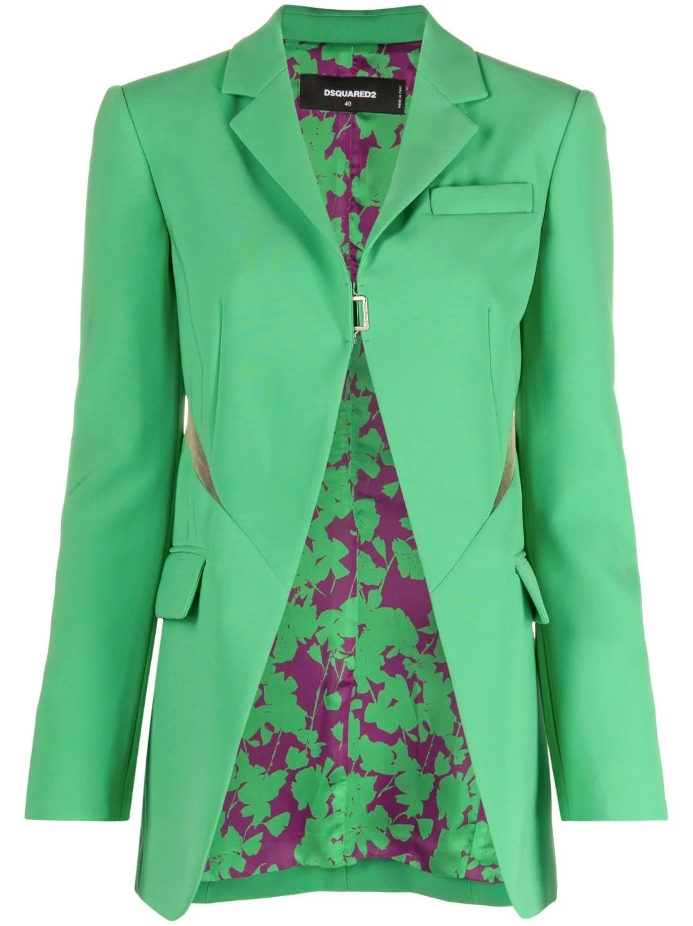 cut-out open-front blazer - 1