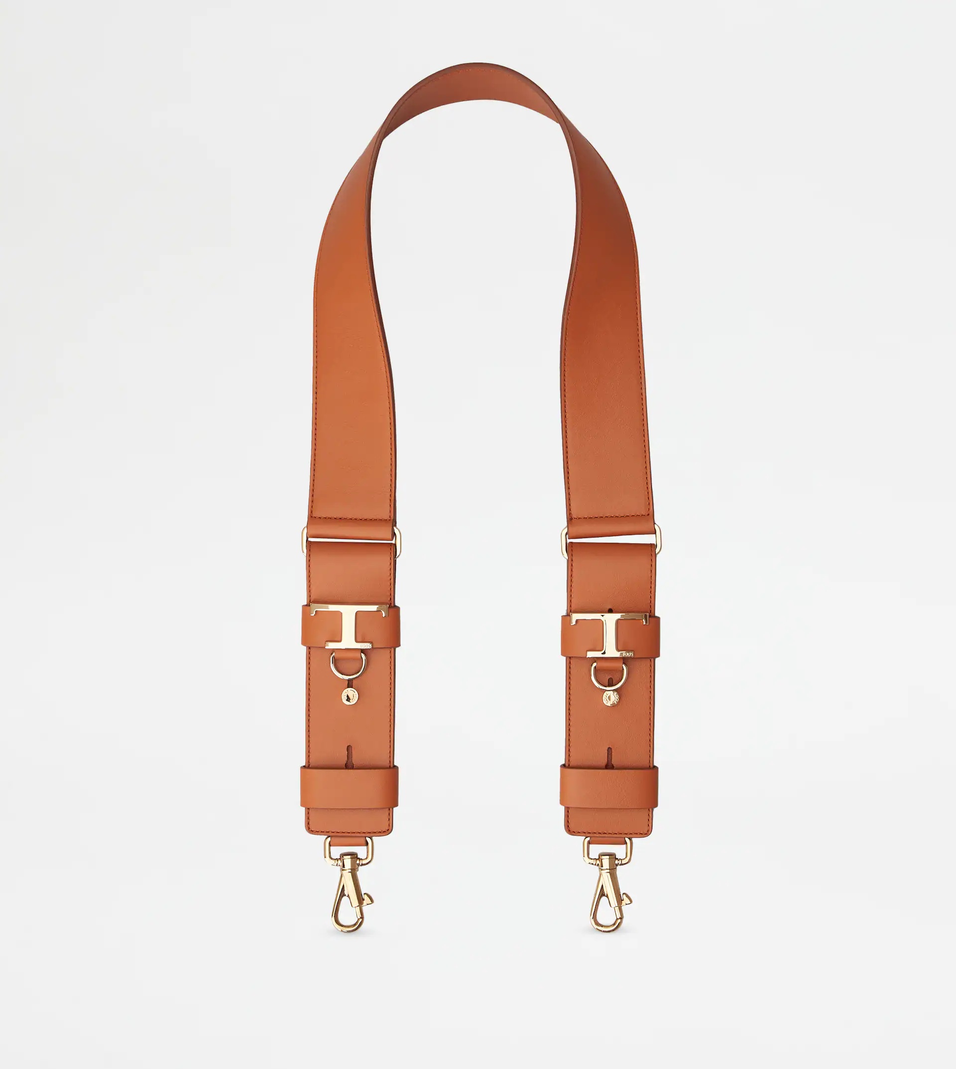 TIMELESS ADJUSTABLE SHOULDER STRAP IN LEATHER - ORANGE - 1