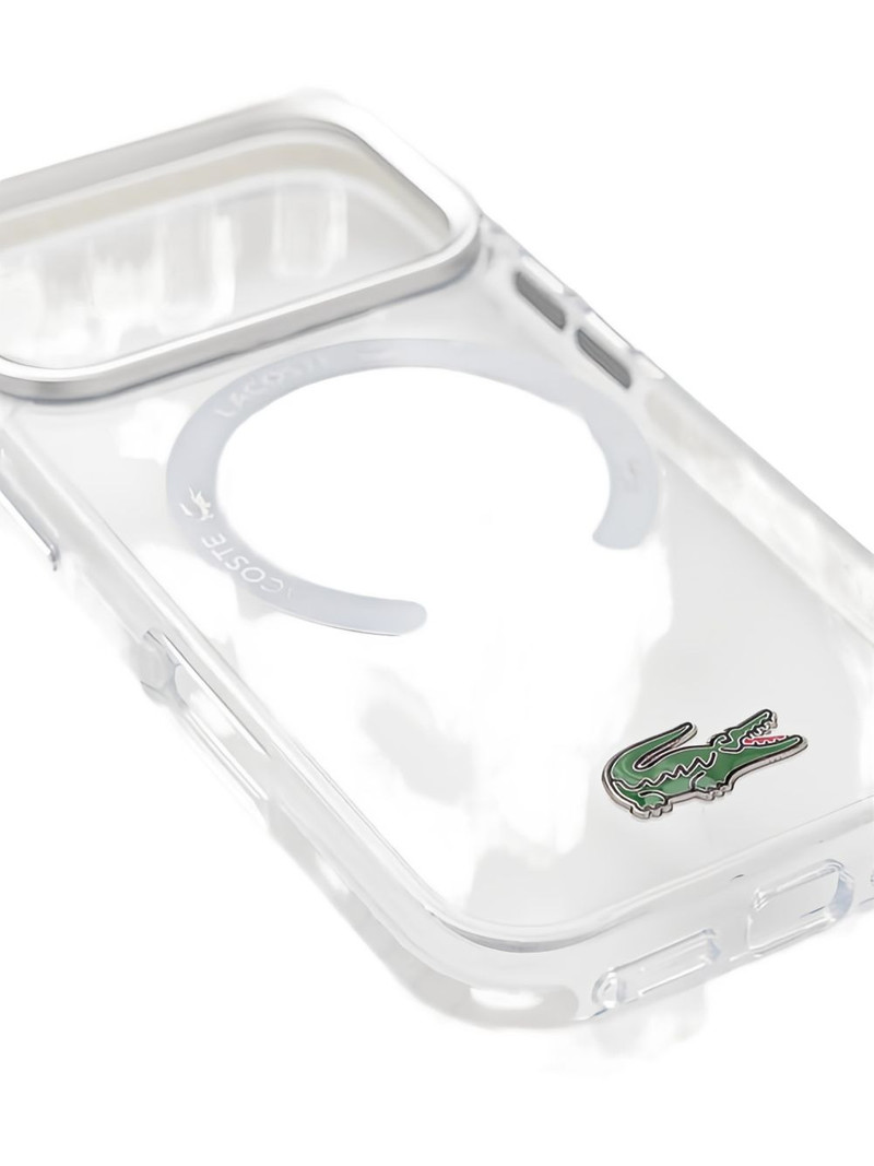 LACOSTE logo-plaque iPhone 17 Pro case outlook