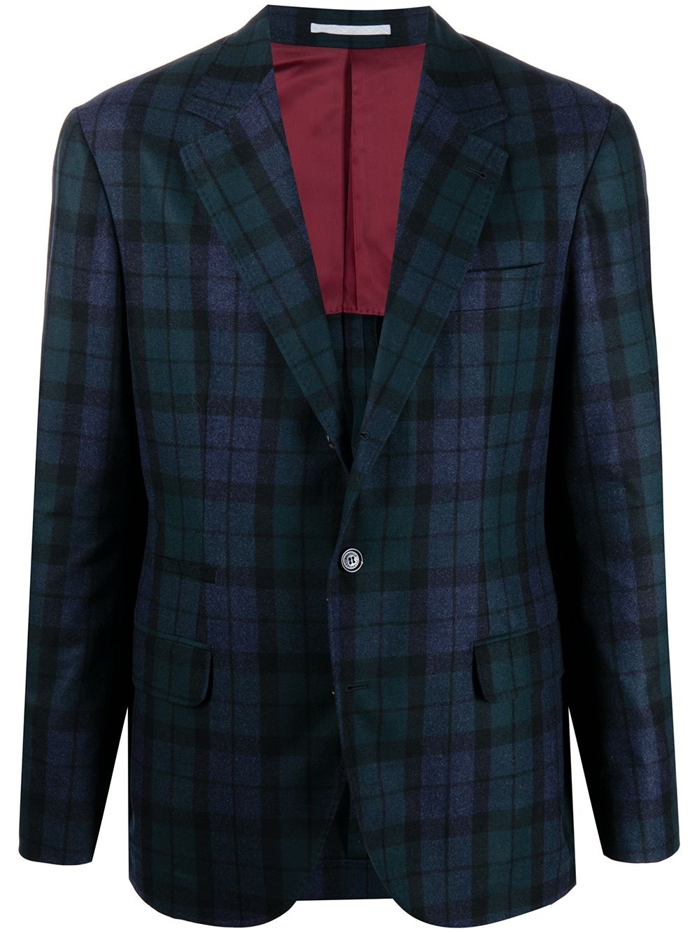 tartan blazer jacket - 1