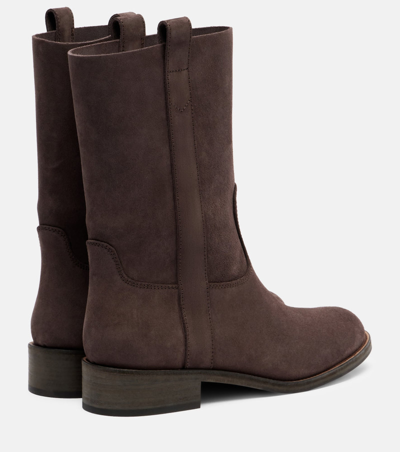 AQUAZZURA Cavalière suede ankle boots outlook