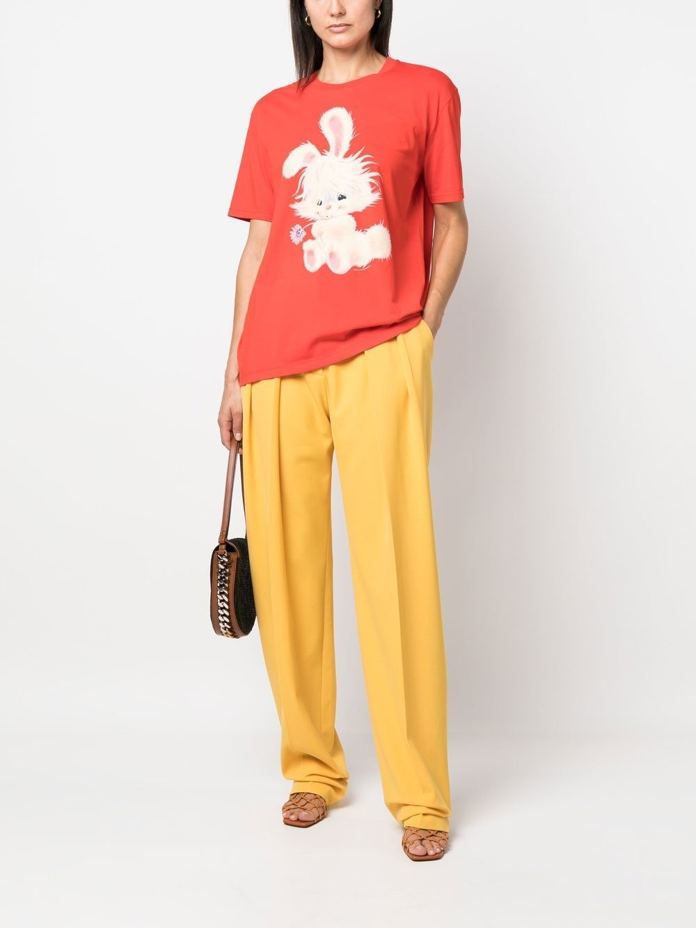 pleated straight-leg trousers - 2