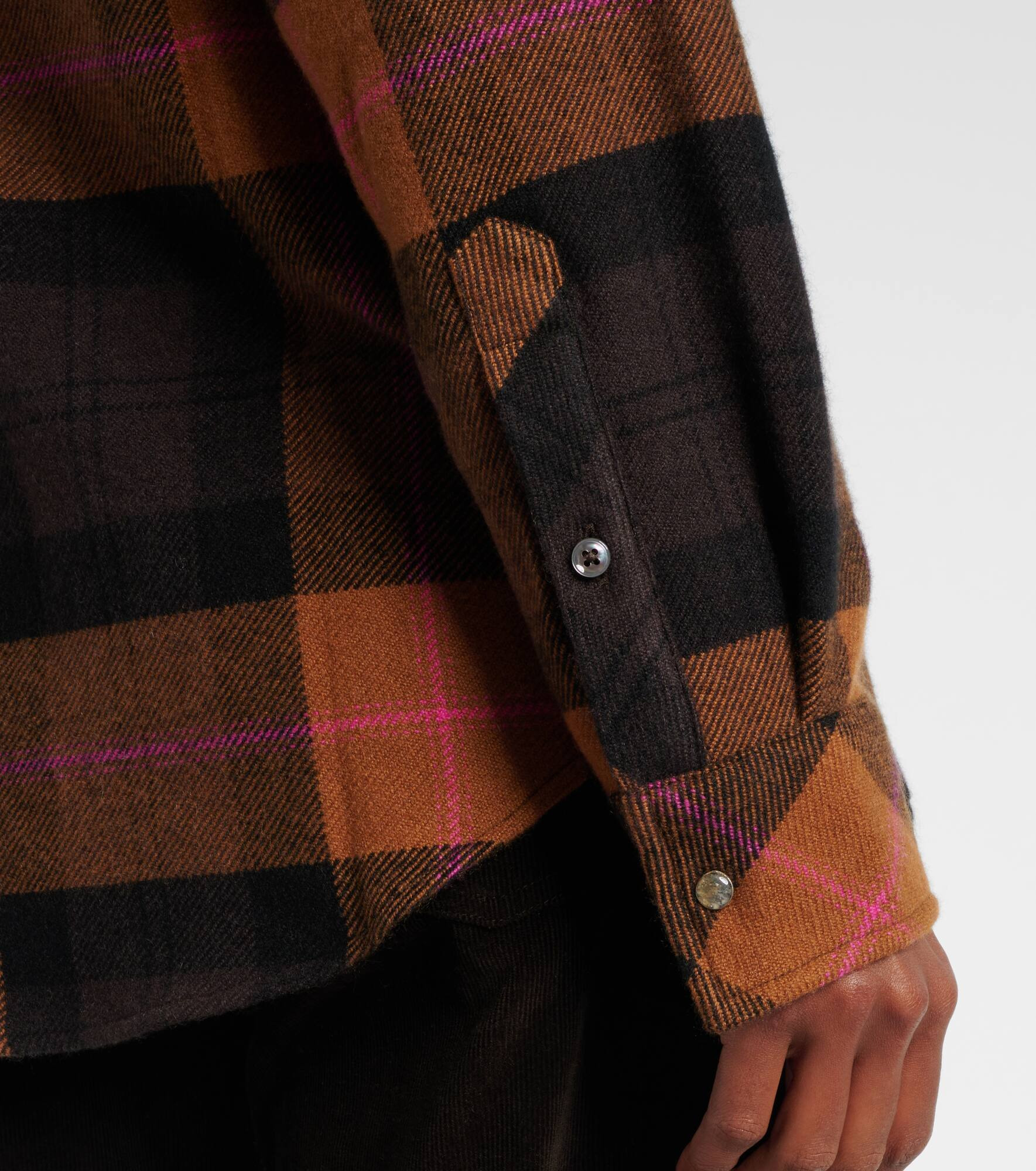 Checked cashmere shirt - 5