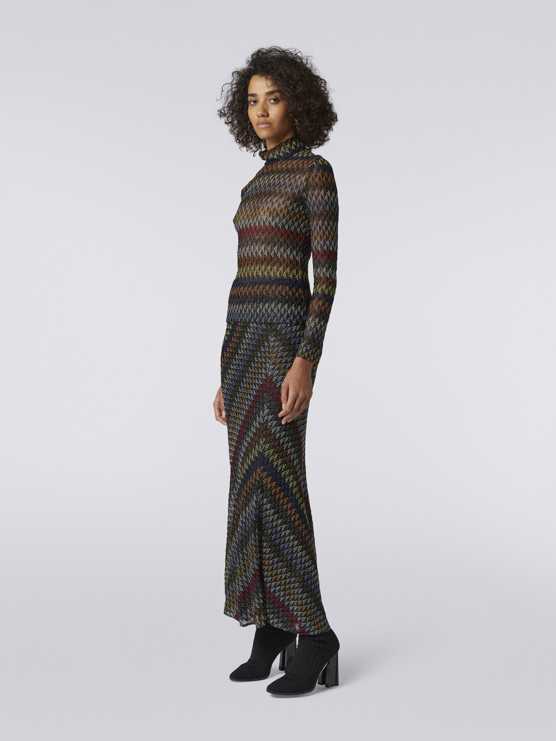 High-neck viscose blend pullover - 3