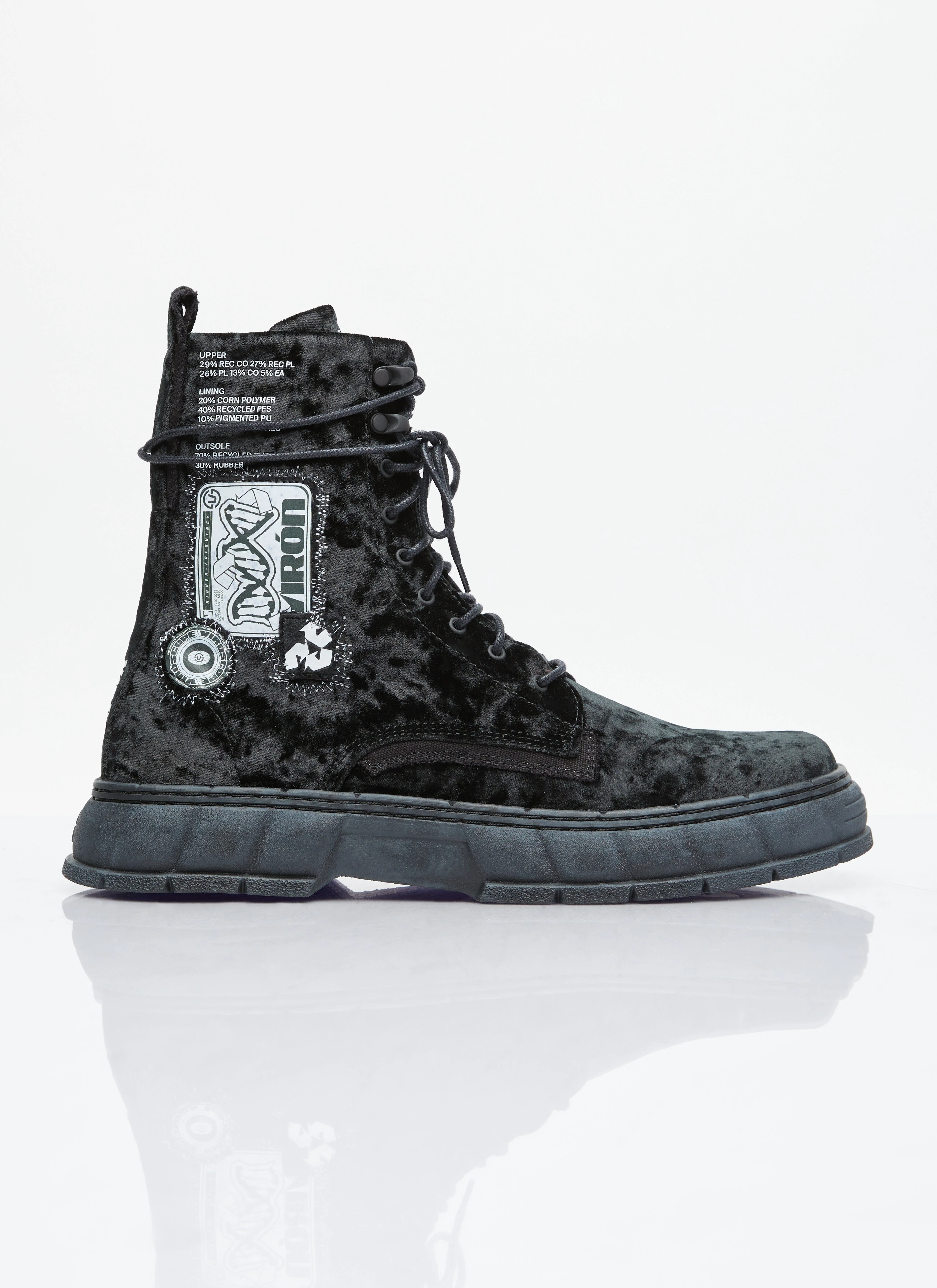 1992 Crushed Velvet Boots - 1
