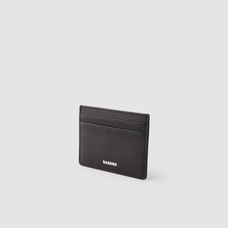 Sandro RECONSTITUTED LEATHER CARDHOLDER outlook