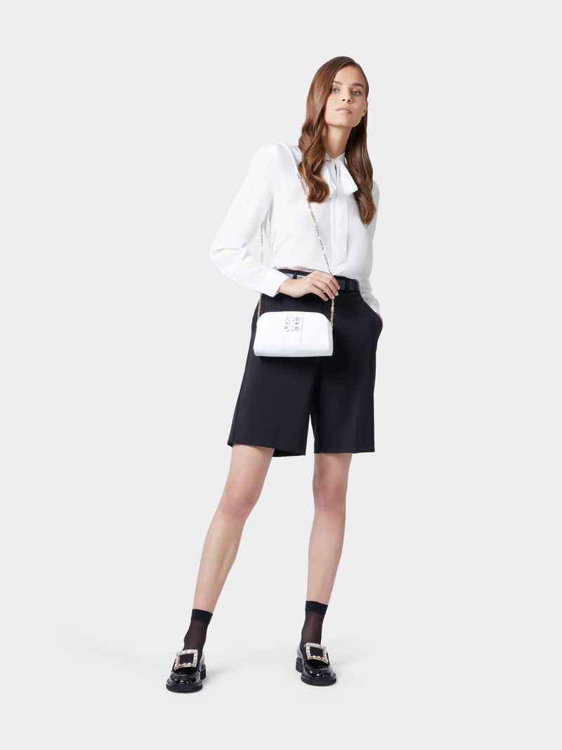 Roger Vivier Walky Viv' Strass Buckle Camera Bag in Leather outlook