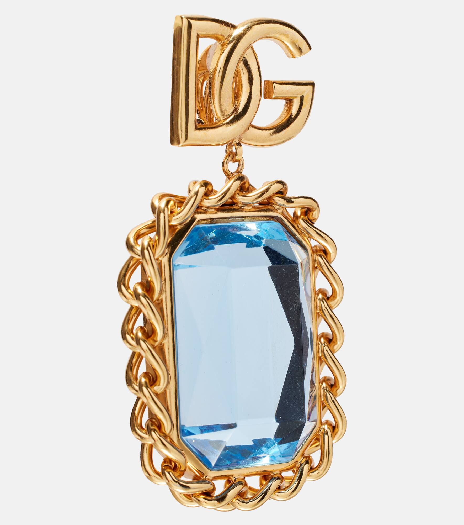 DG embellished clip-on earrings - 2