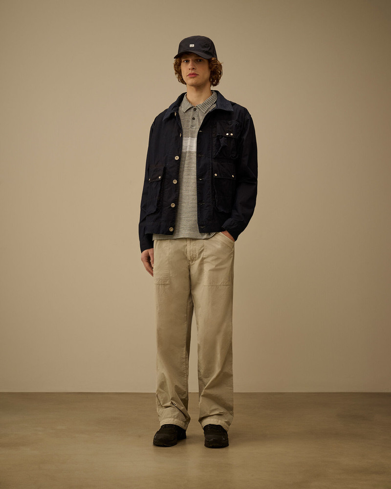 C.P. Company Printed Jersey 20/1 Short Sleeve Logo Polo outlook