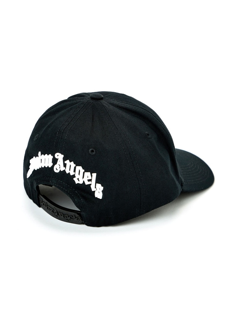 Palm Angels raised-logo cotton cap outlook