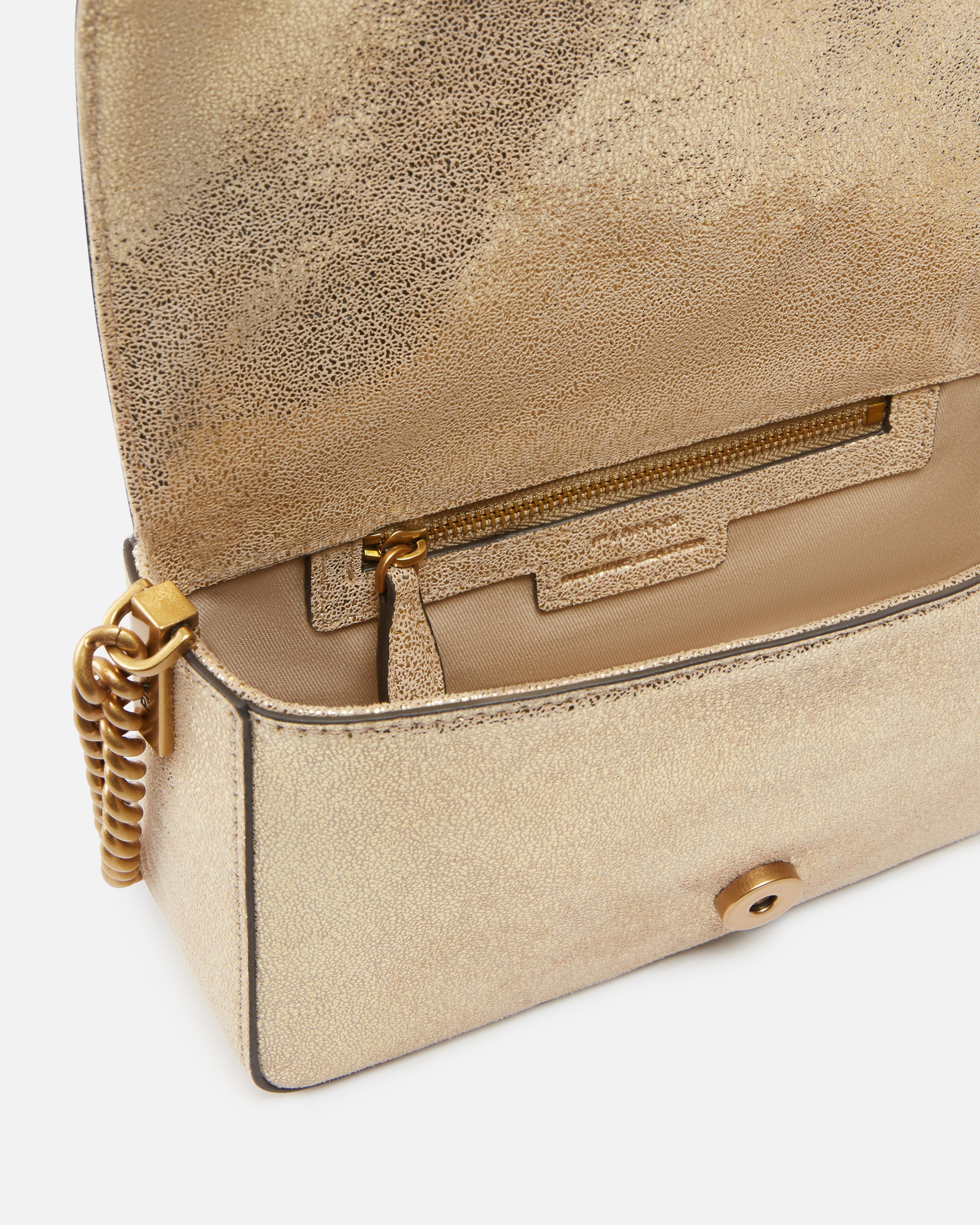 MINI LOVE BAG SUEDE GLITTER CROSSBODY BAG - 4