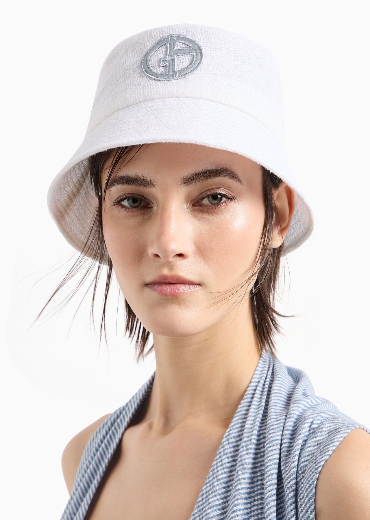 Linen-blend cloche hat - 4