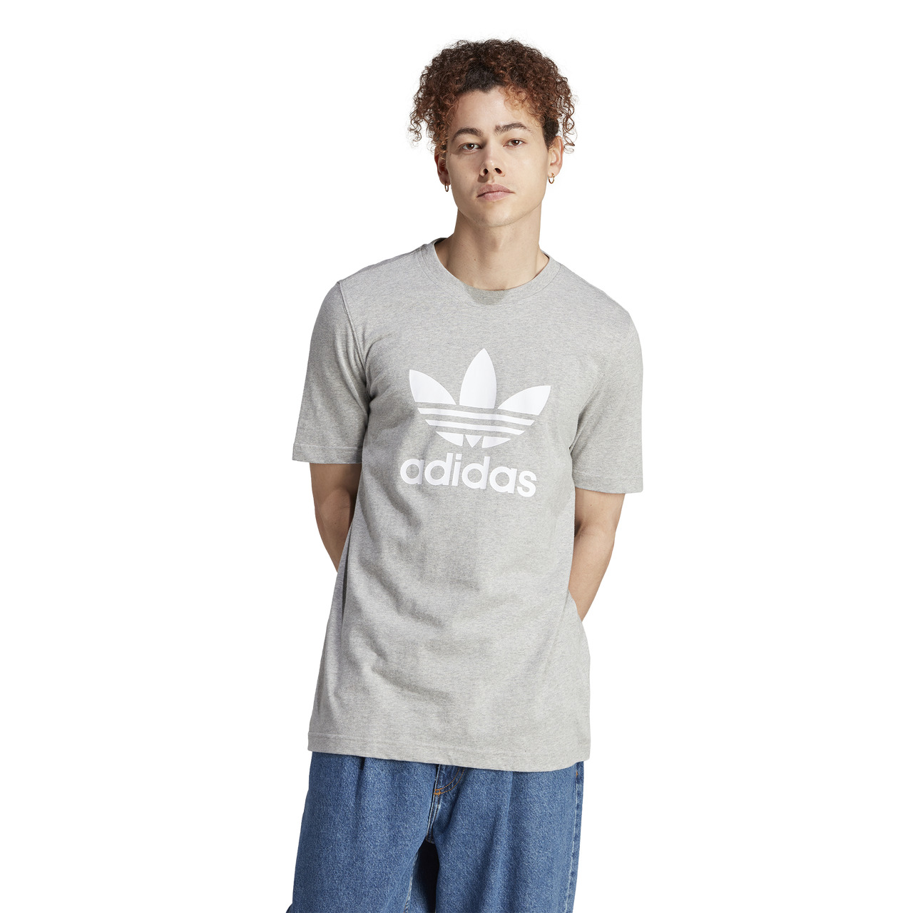 adidas Originals Mens adidas Originals Big Trefoil Short Sleeve T-Shirt - 1