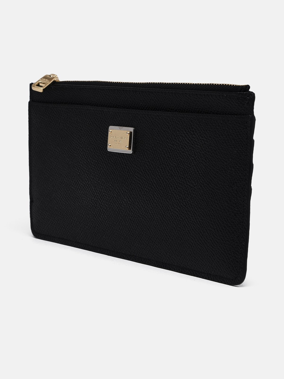 BLACK LEATHER CARD HOLDER - 2