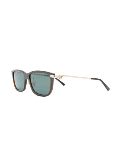 Cartier C Décor rectangular-frame sunglasses outlook