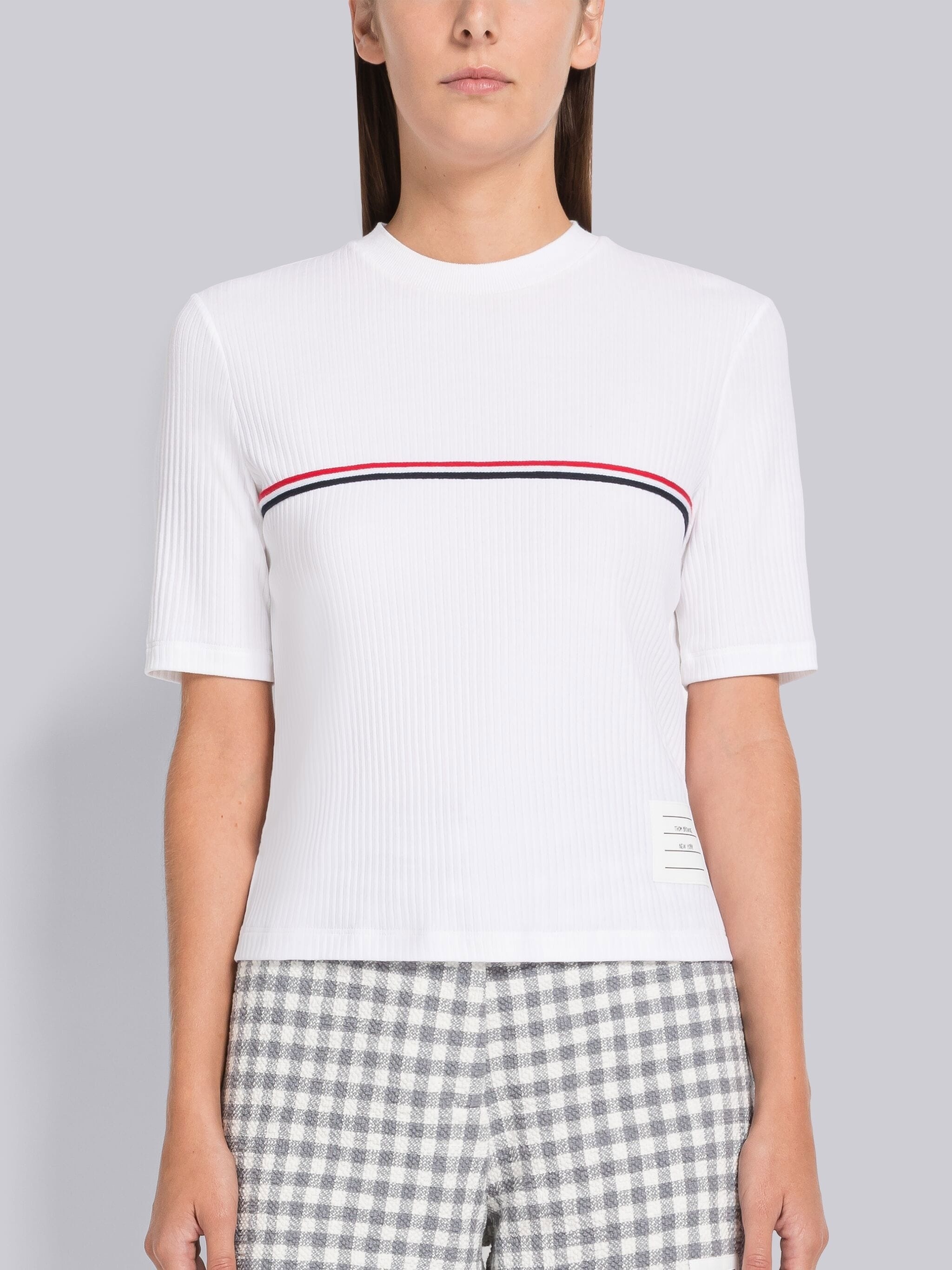 High Twist Rib Stripe Tee - 1