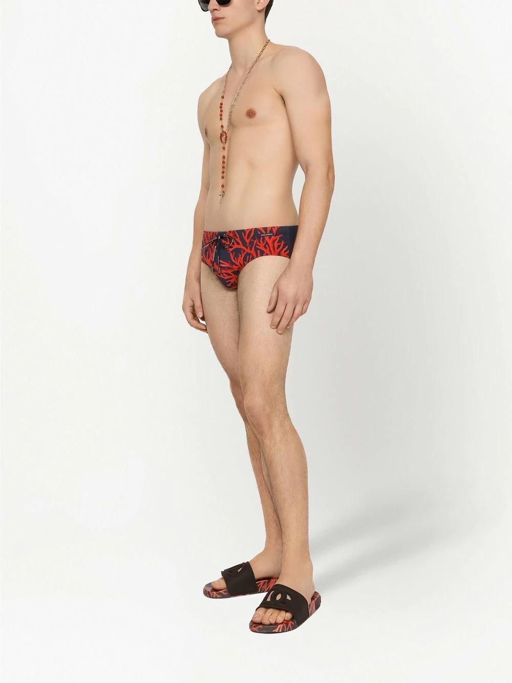 cora-print swim trunks - 2