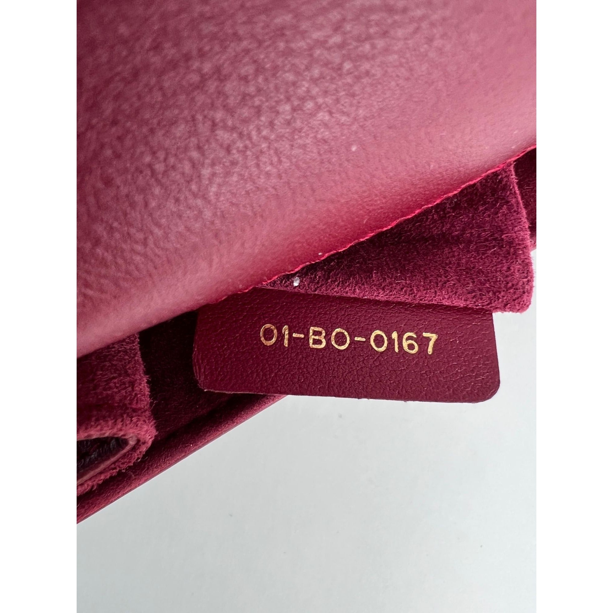 Christian Dior C'est Dior Mini Flap Burgundy Leather Shoulder Bag - 14