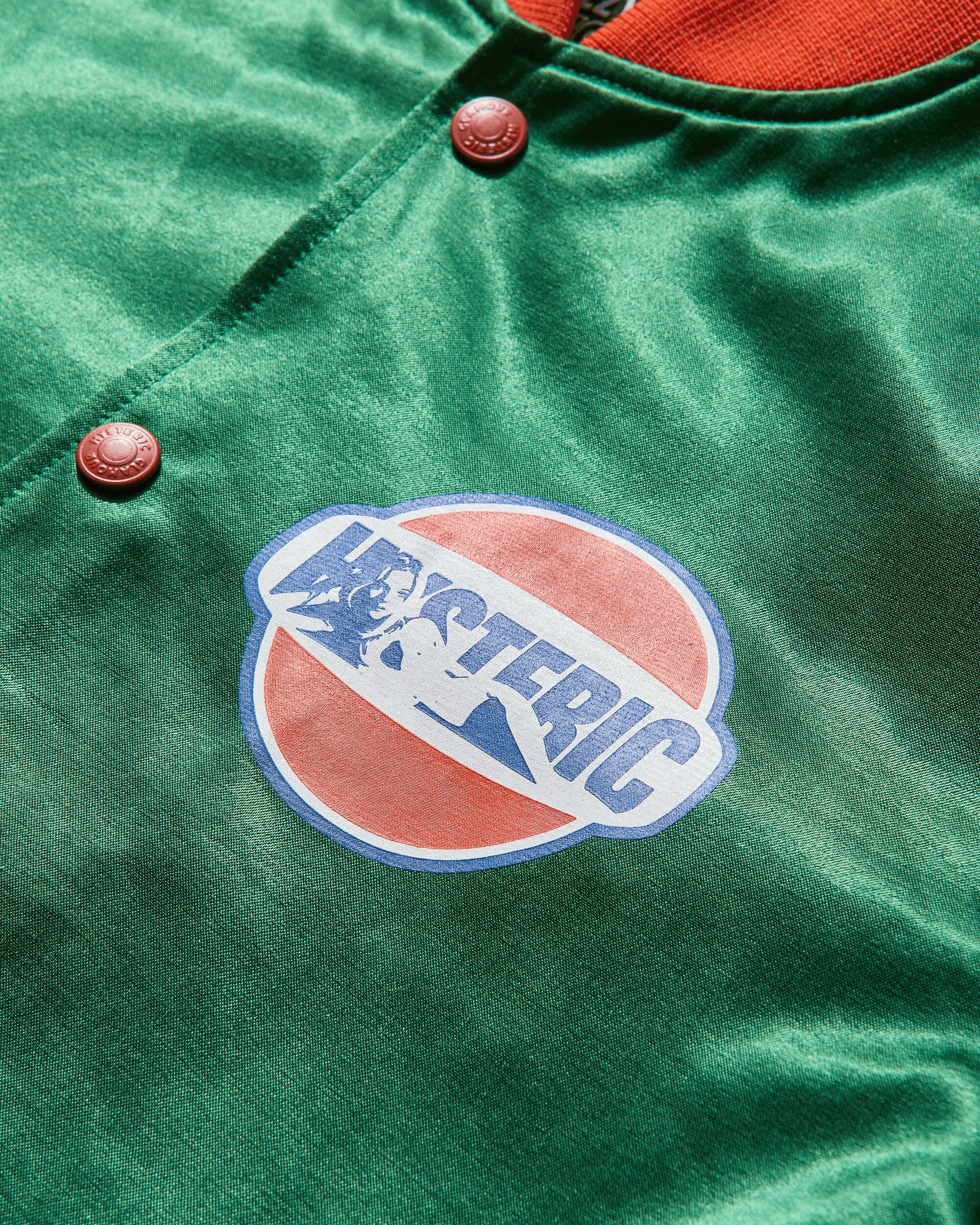 Men's Hysteric Dust Stadium Jacket Green - 3