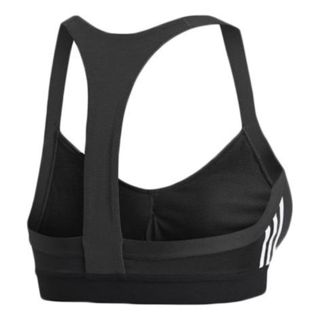 (WMNS) adidas All Me 3-Stripes Bra Asia Sizing 'Black Whtie' DU1290 - 2