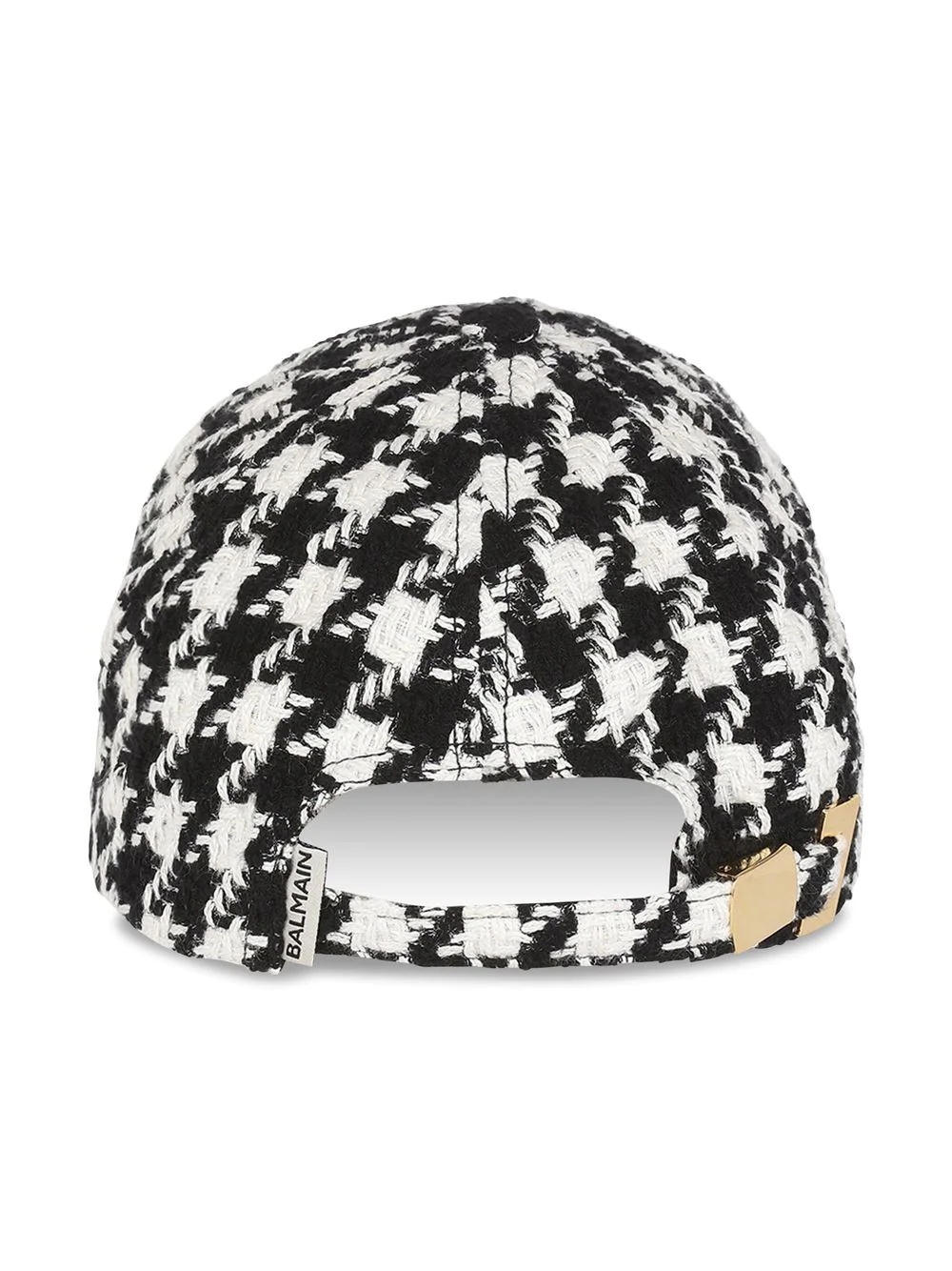 houndstooth pattern baseball cap - 2